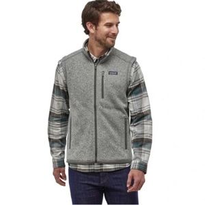 Patagonia Mens better sweater vest full zip fleece vest  gray sz xl